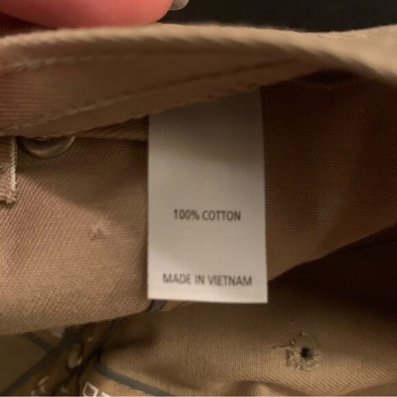 EVOSHIELD Adjustable Tan Cap Brown EVO Emblem Outdoors 100% Cotton One Size - Picture 5 of 11